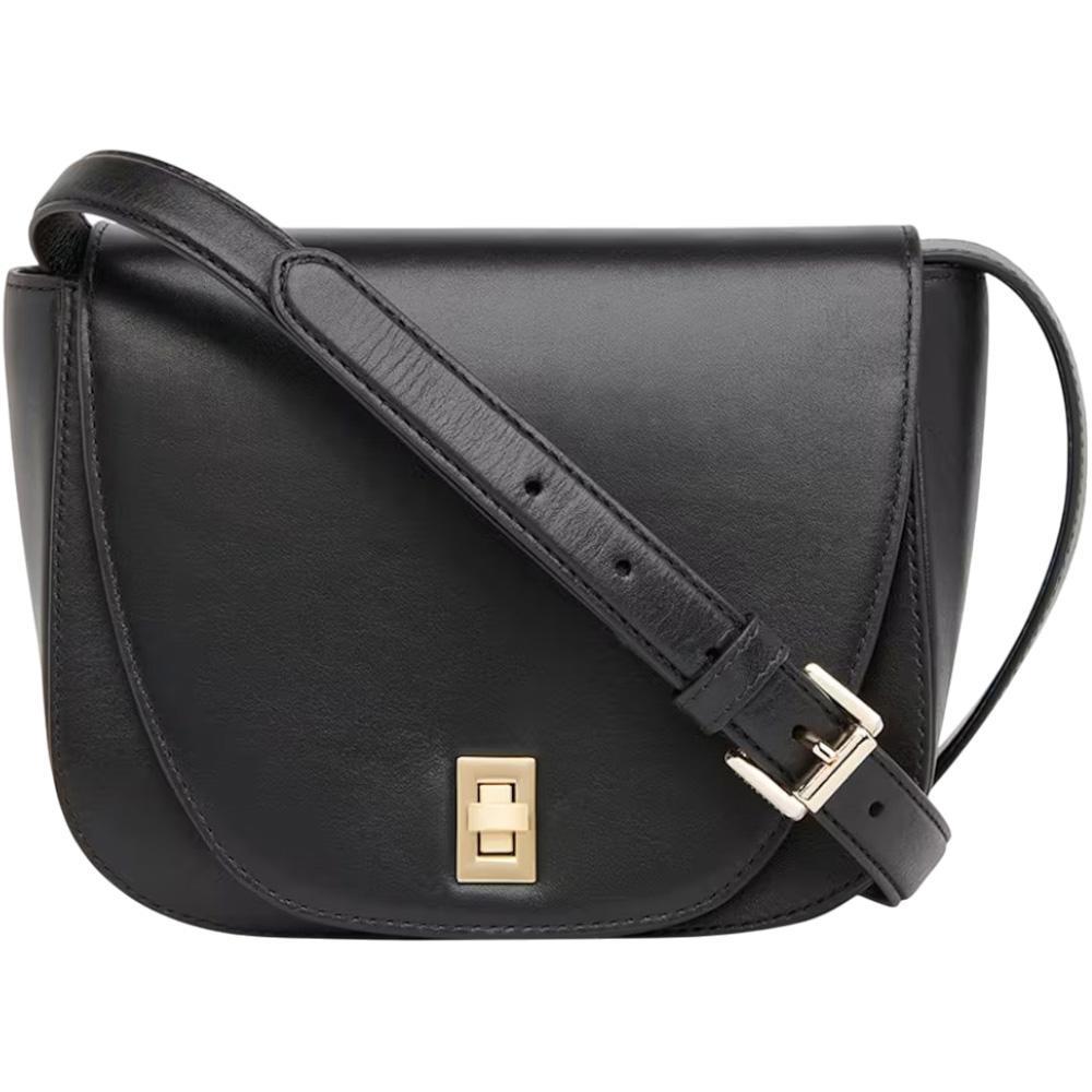 Whistles Black Carlota Turnlock Satchel